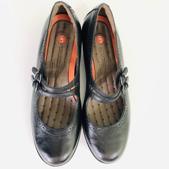 Clarks Shoes - Clarks Mary Jane unstructured black shoes